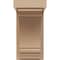 Ekena Millwork 4"W x 4"D x 8"H Wide Warren Rough Cedar Woodgrain TimberThane Corbel, Primed Tan CORUR04X04X08WARRCPR - alternate 6